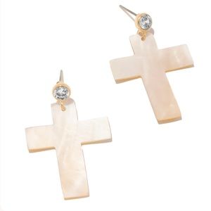 Frasier Sterling Roma Cross Earrings